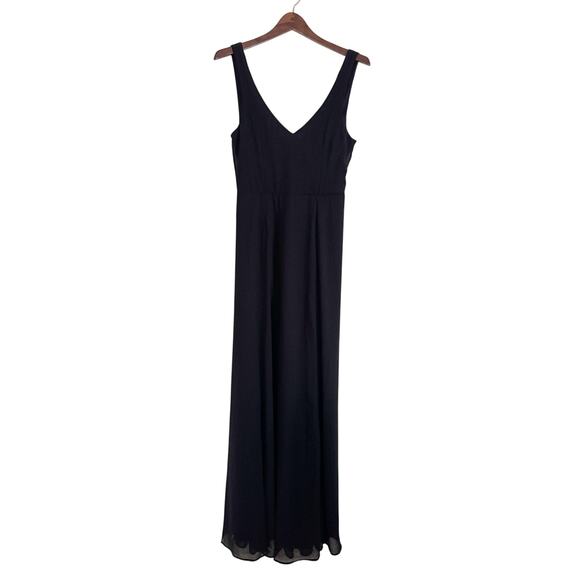 SHOW ME YOUR MUMU Jenn Chiffon Maxi Dress Black Medium M - Picture 3 of 11